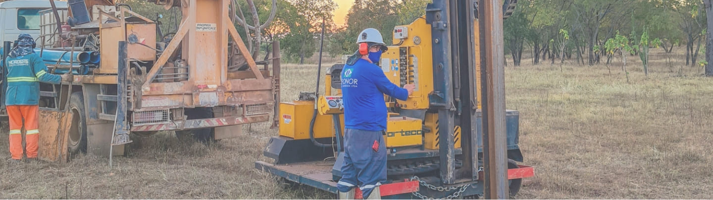 Banner Serviço: Perfuração de Poços